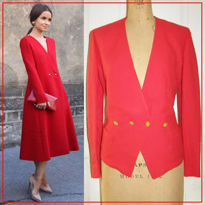 Vintage Sonia Rykiel red blazer size 40 US 8-10